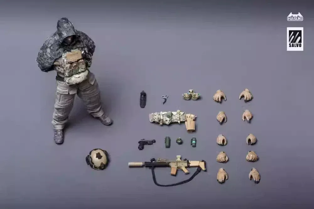 Pre-order! HASUKI SA04 Black Ops Night Weaver Series 1/12 Action Figure