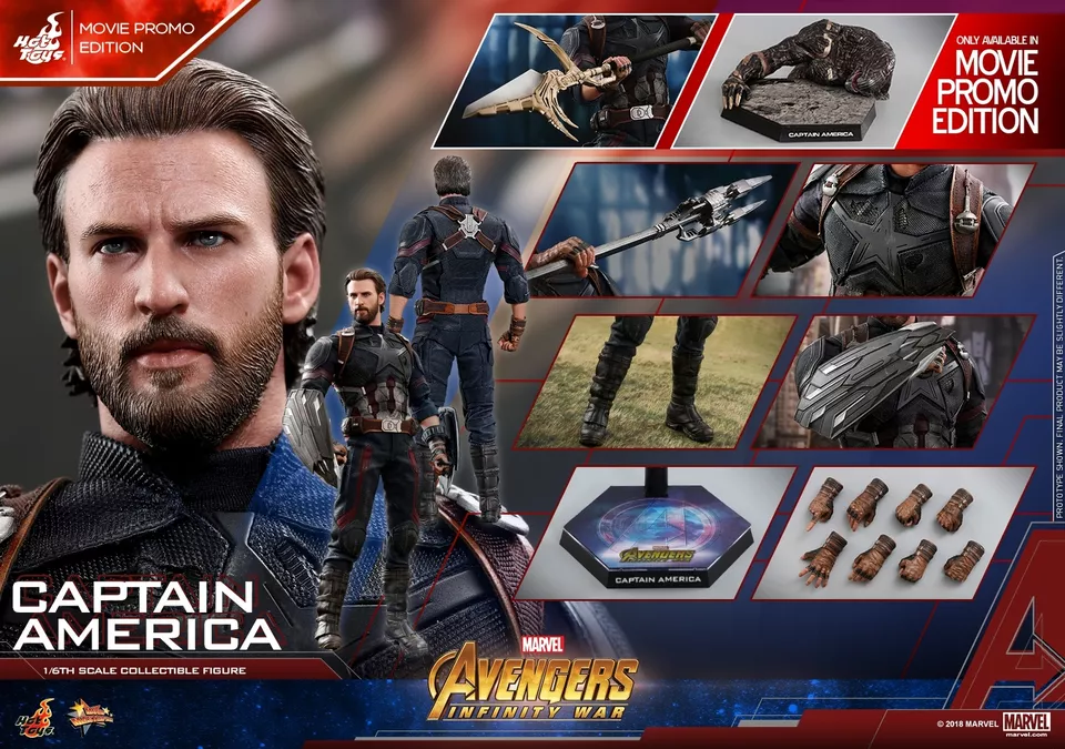 Hot Toys MMS481 Captain America Movie Promo Edition Figure toy Avengers
