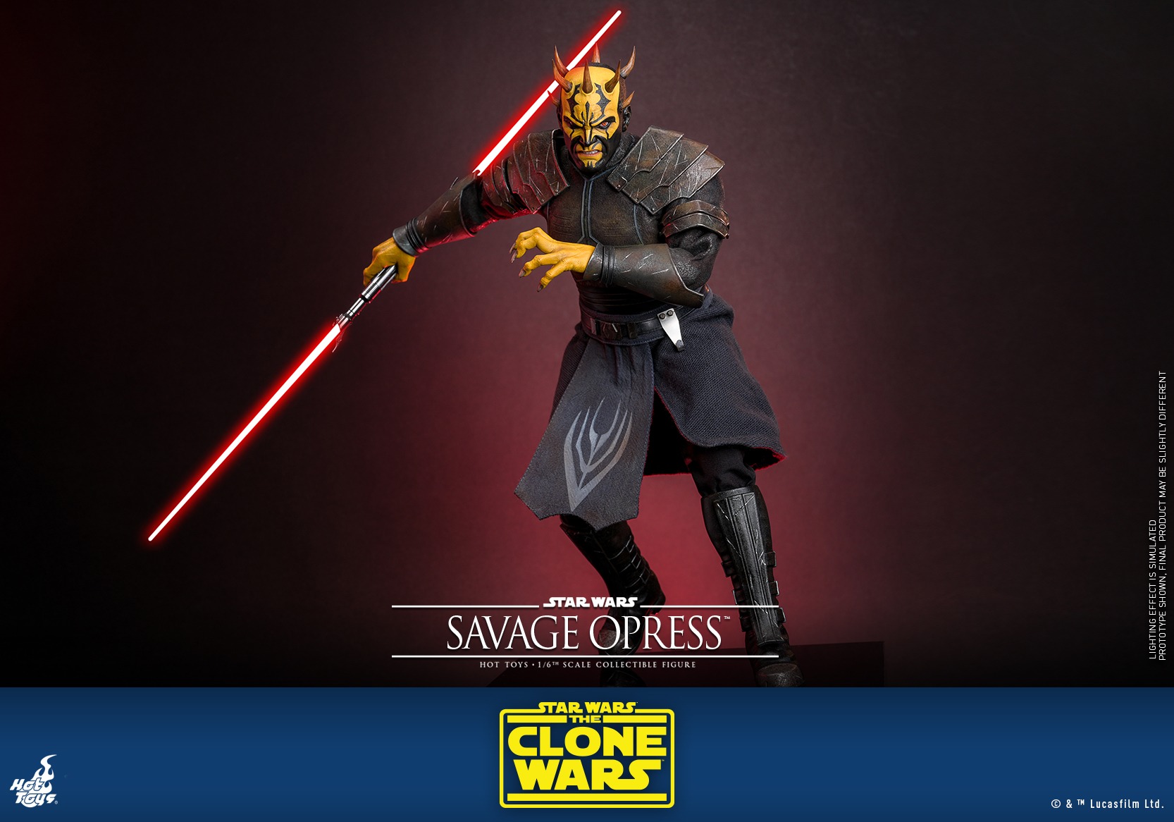 In stock! Hot Toys Savage Opress TMS136 Star Wars The Clone Wars 1/6 figure