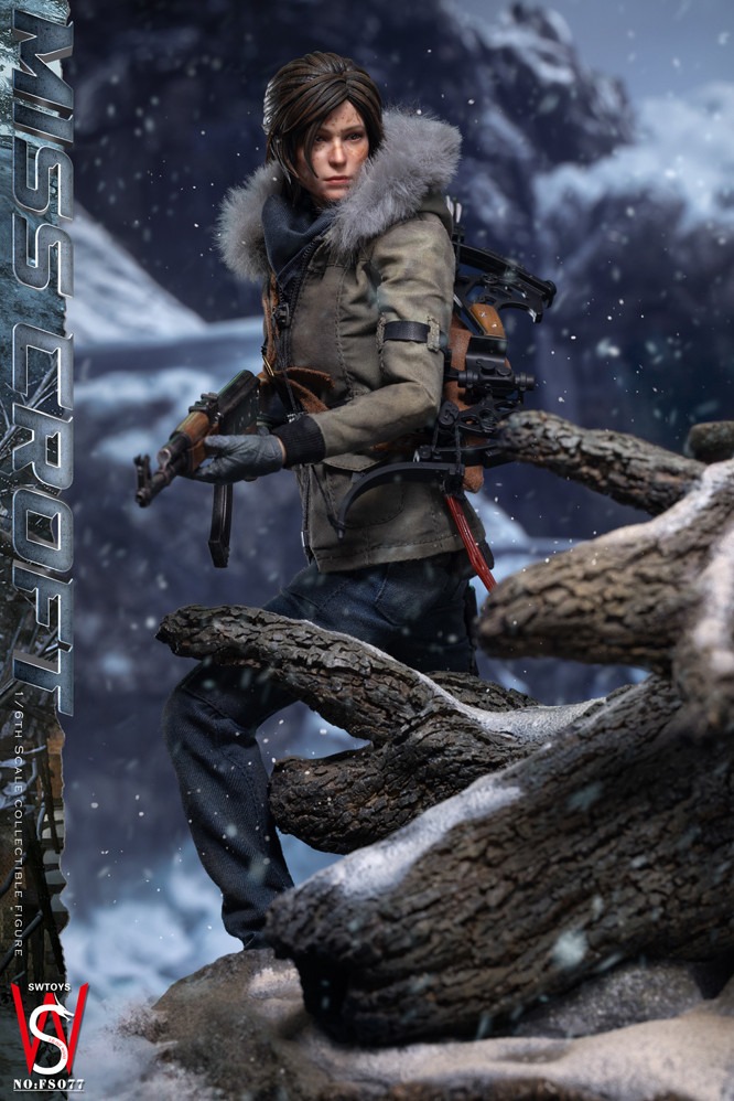 Pre order! Swtoys FS077B 1/6 Scale Miss Croft Battle Damaged Version