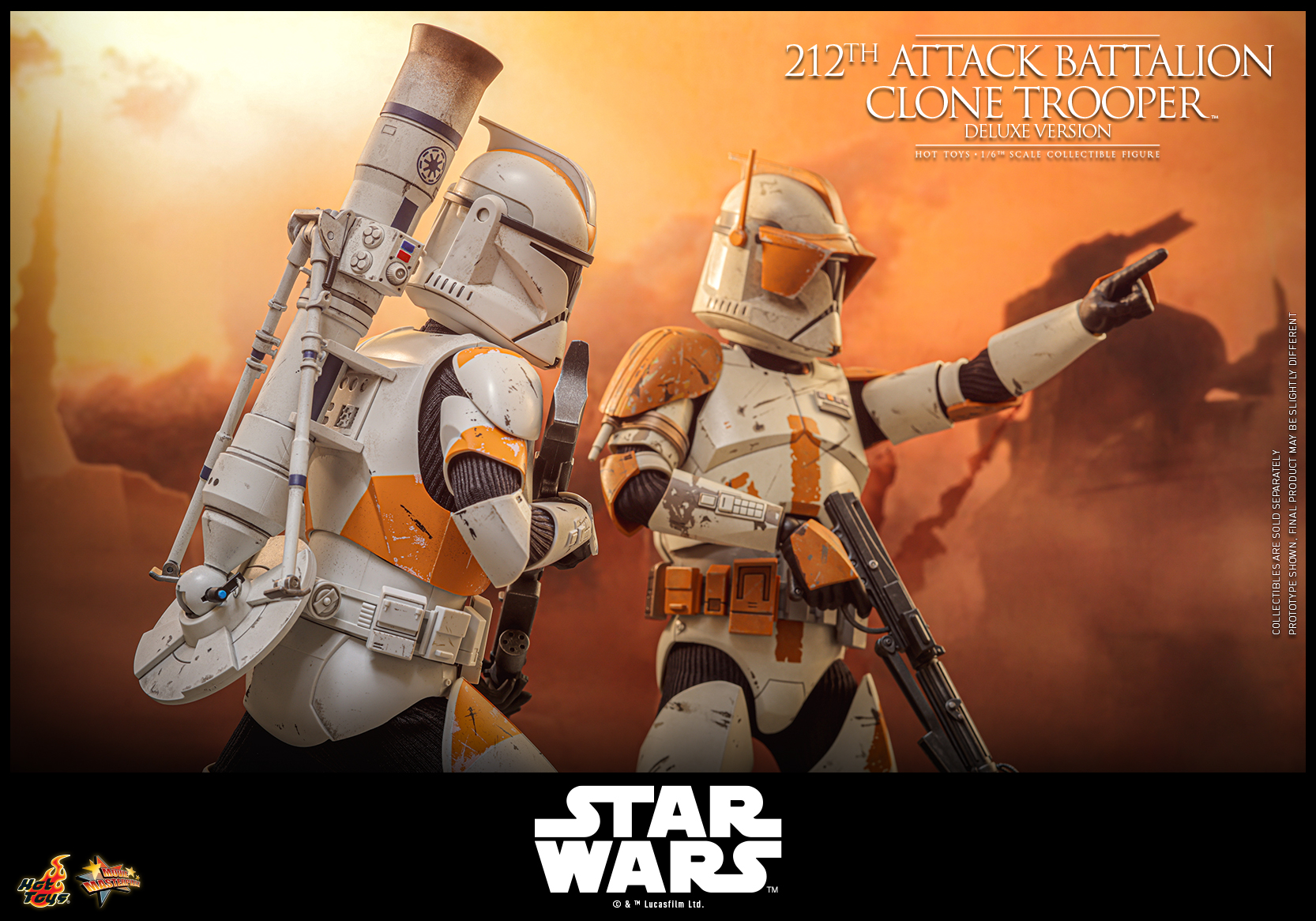 Pre order! Hot Toys MMS852 212th Attack Battalion Clone Trooper Deluxe Version 1/6 Scale Figure