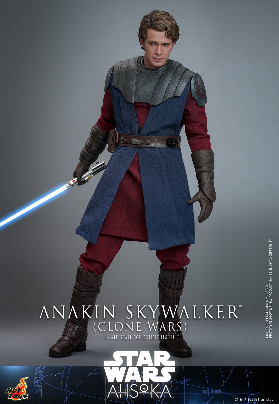 In Stock! Hot Toys Anakin Skywalker Clone Wars TMS129 1/6 Scale Figure