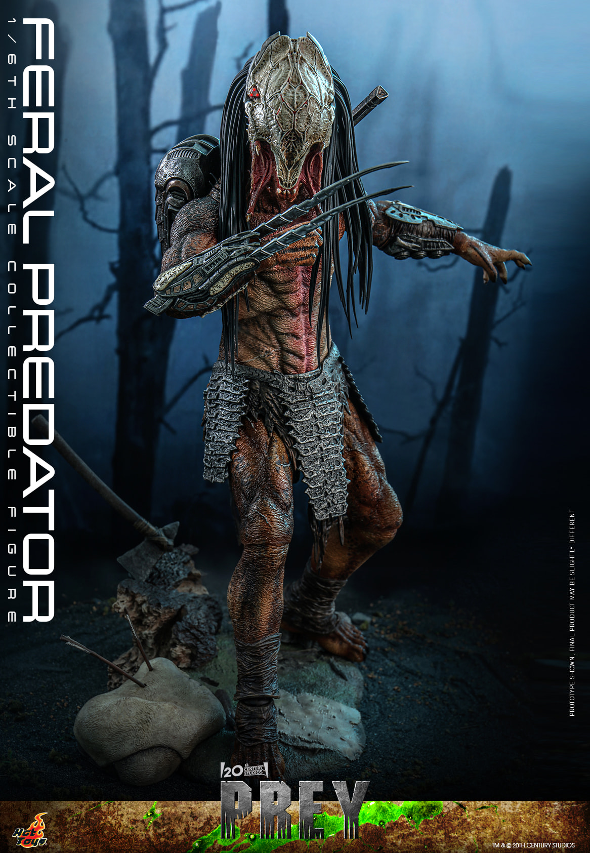 In Stock! HotToys 1/6 TMS114 Feral Predator 1/6 Figure