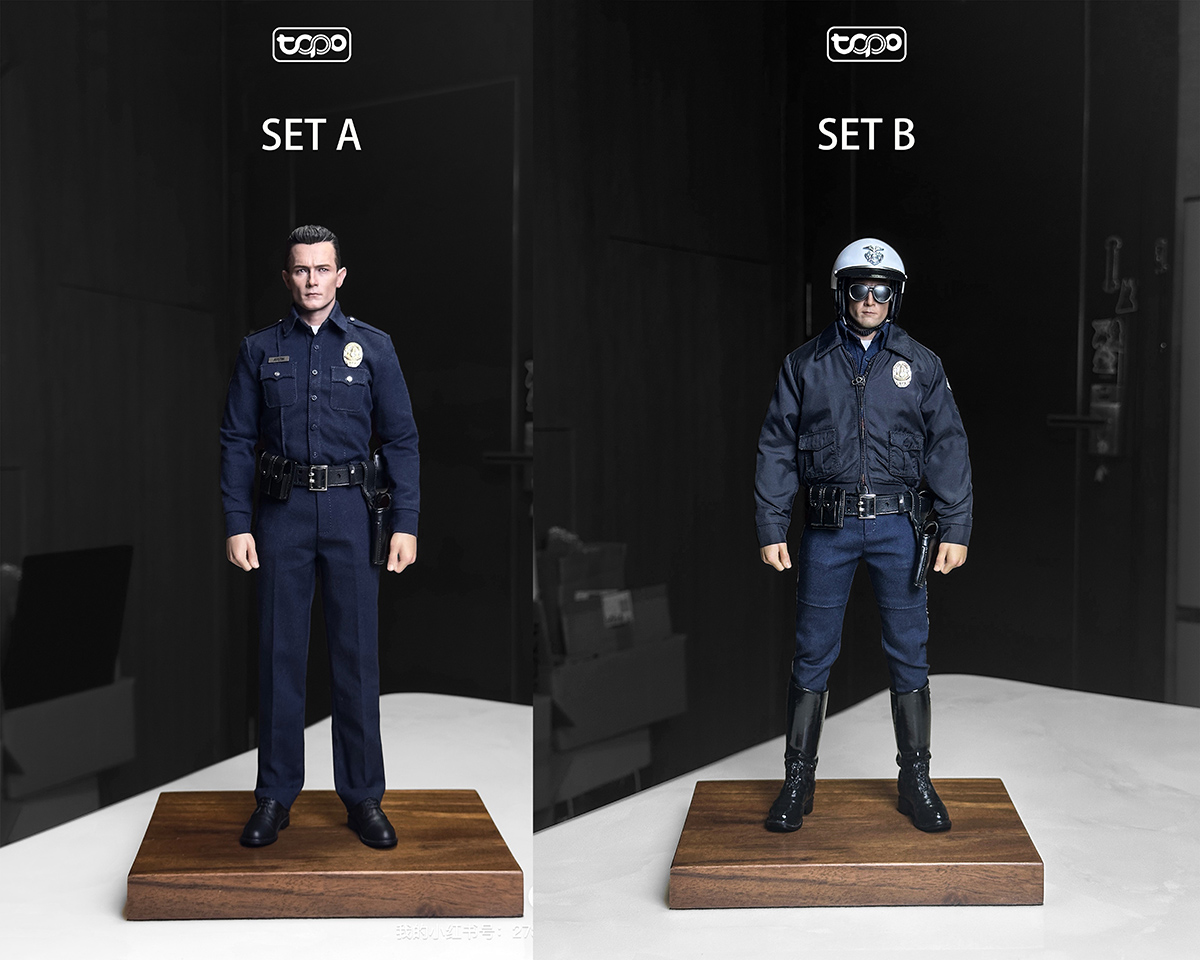 Pre order! TOPO TP027 T1000 1/6 Scale Police uniform set with body in 2 styles