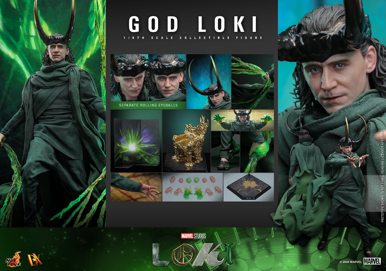 In stock! Hot Toys DX40 Loki God Loki 1/6th Scale Collectible Figure