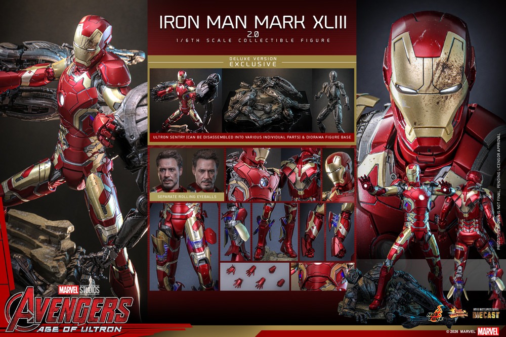 Pre order! Hot Toys MMS866D81 Iron Man Mark XLIII 2.0 Deluxe mark 43 mk43 1/6 Scale figure collectibles