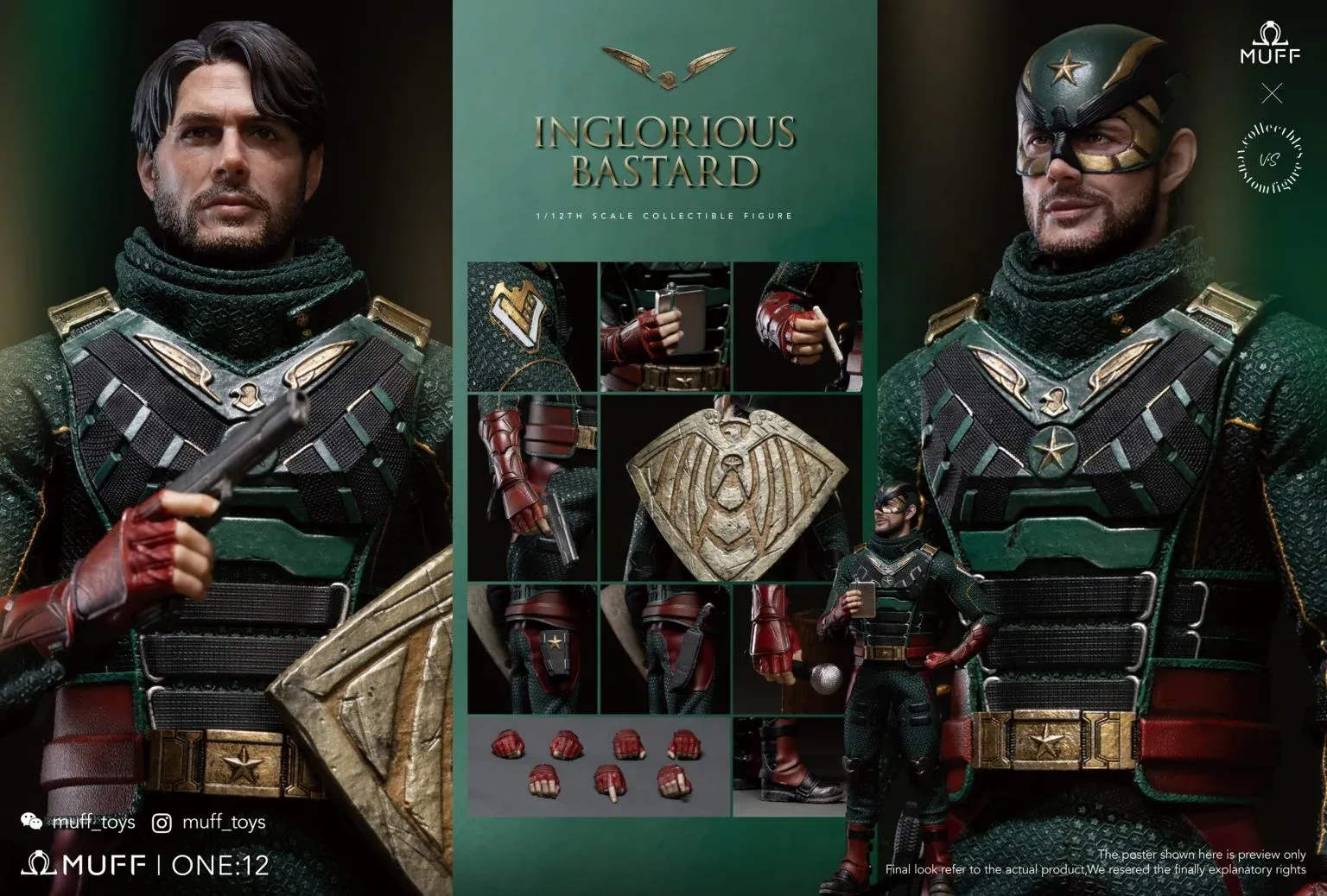 Pre order! MUFF TOYS MF08 1/12 Inglorious Bastard Soldier Boy Action Figure