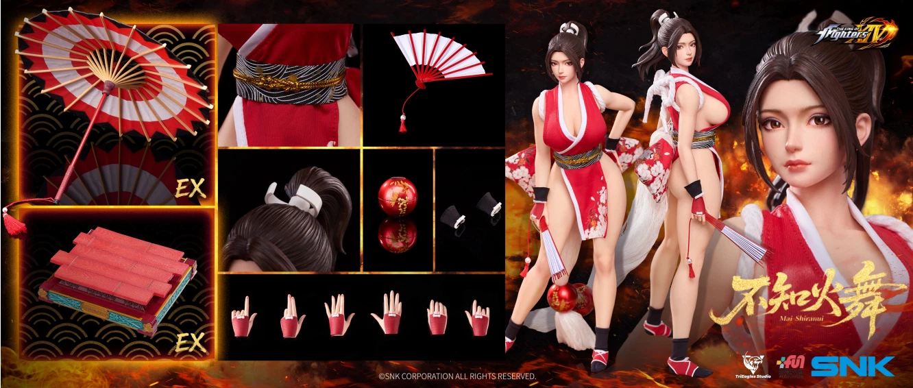 Pre Order! TriEagles Studio The King of Fighters XIV Mai Shiranui (EX Edition) 1/6 Scale Action Figure