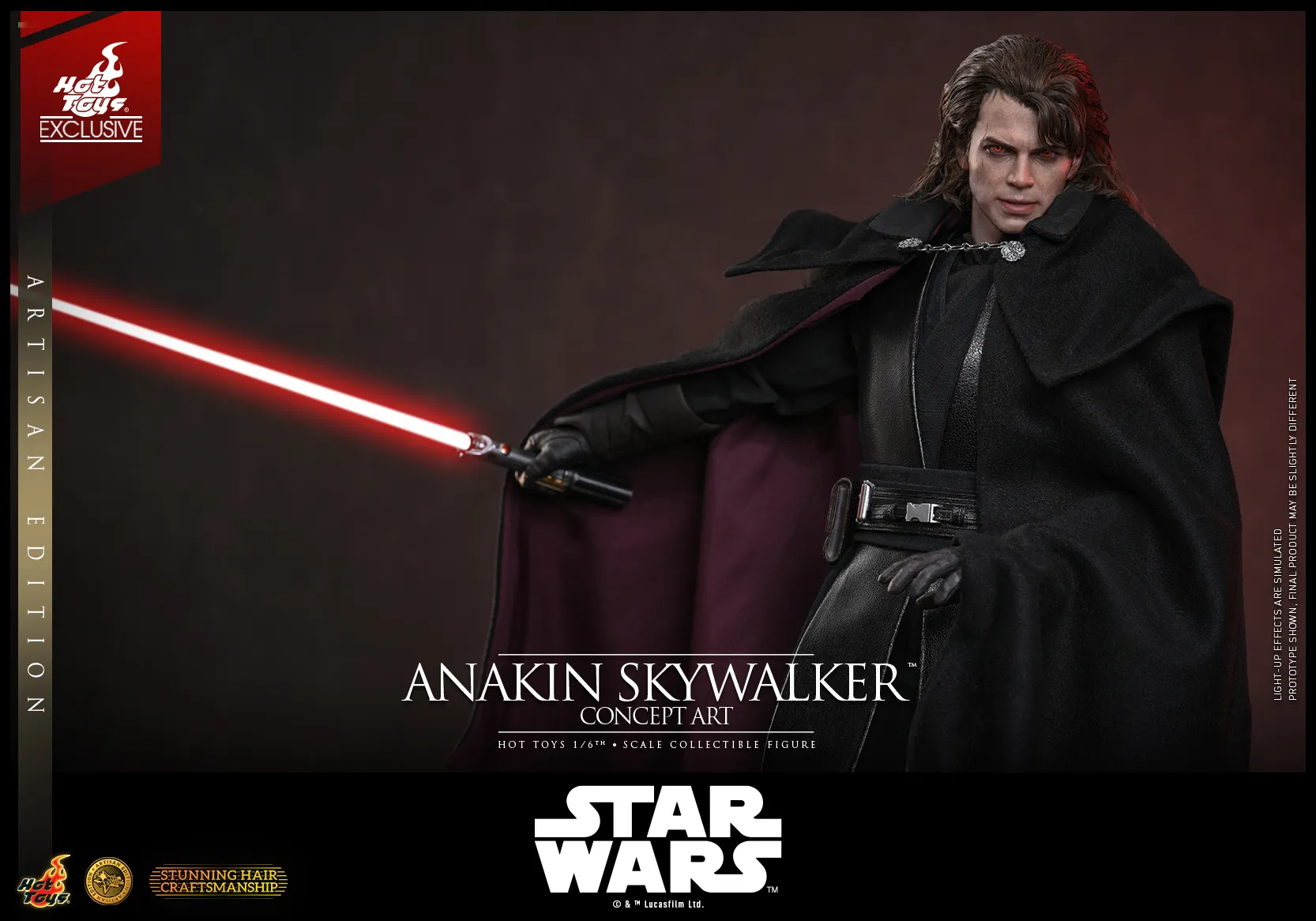 Pre order! Hot Toys MMS882AE Anakin Skywalker (Concept Art) (Artisan Edition) Star Wars Revenge Of The Sith 1/6th Scale Collectible Figure