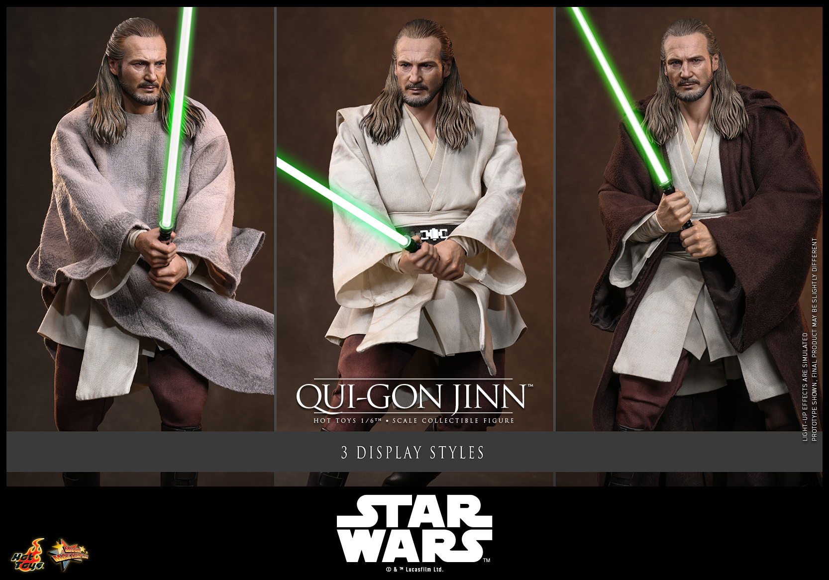 Pre order! Hot Toys MMS880 Qui-Gon Jinn Star Wars The Phantom Menace 1/6th Scale Collectible Figure