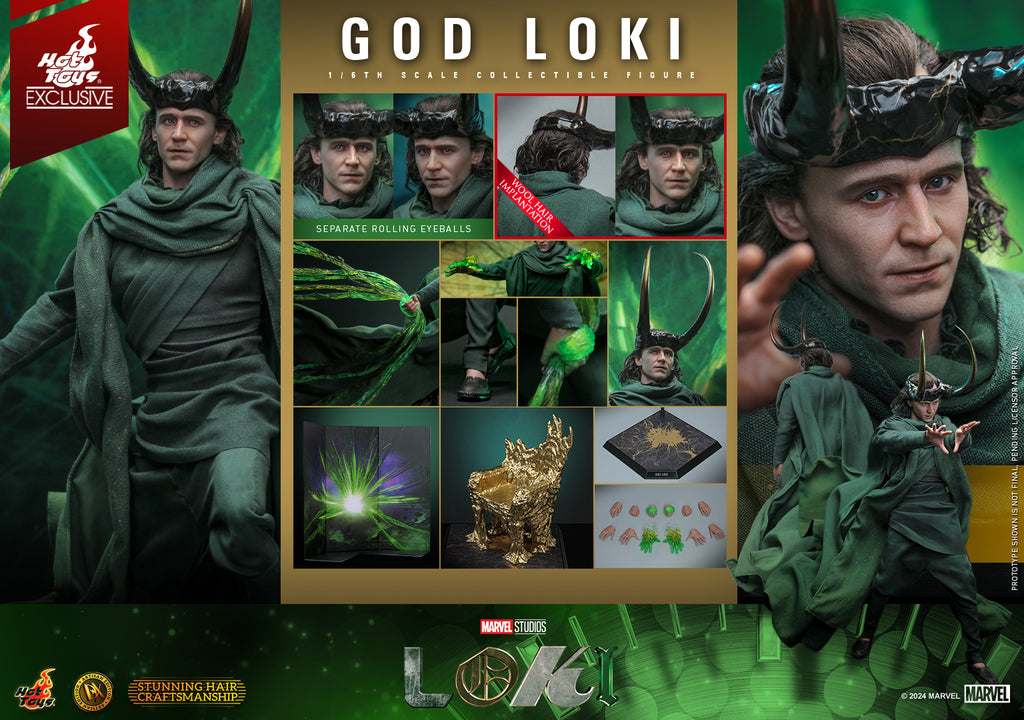 In stock! Hot Toys DX41AE Loki God Loki 1/6th Scale Collectible Figure (Artisan Edition) Limited Edition
