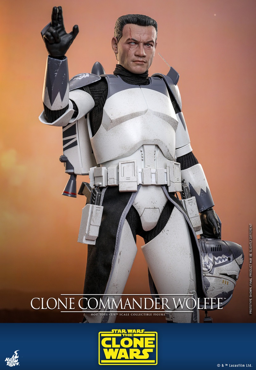 In stock! Hot Toys TMS141 Clone Commander Wolffe Star Wars: The Clone Wars