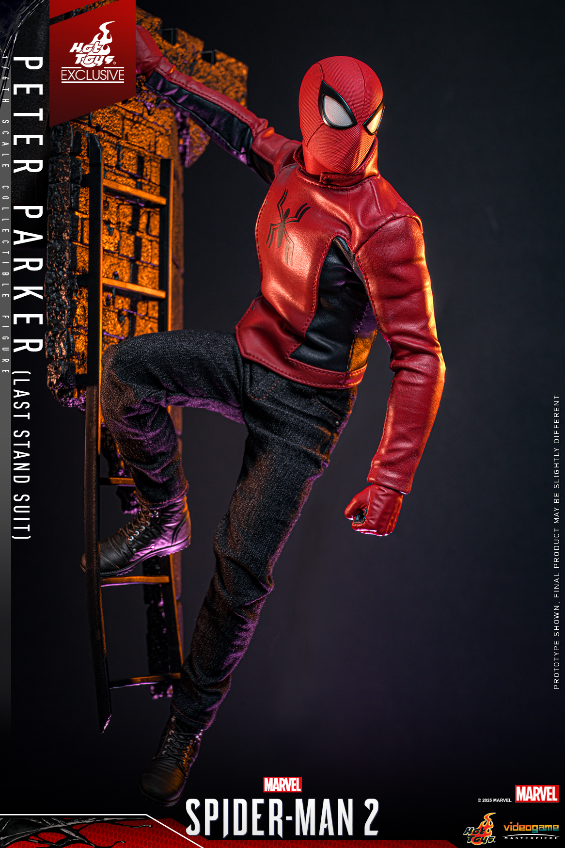 In stock! Hot Toys VGM71 Marvel's Spider-Man 2 1/6th scale Peter Parker (Last Stand Suit) Collectible Figure