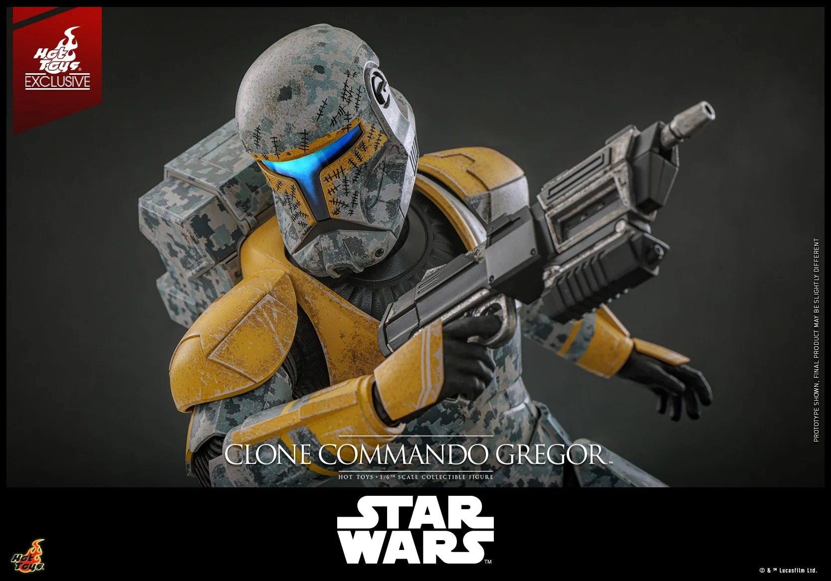 In Stock! Hot Toys TMS155 Clone Commando Gregor Star Wars: The Clone Wars 1/6 Collectible Figure