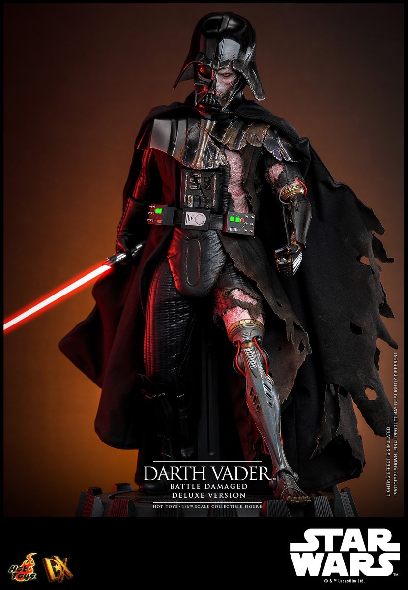 In stock! Hot Toys DX45B Darth Vader (Battle Damaged) Deluxe Version SPECIAL EDITION 1/6th scale
