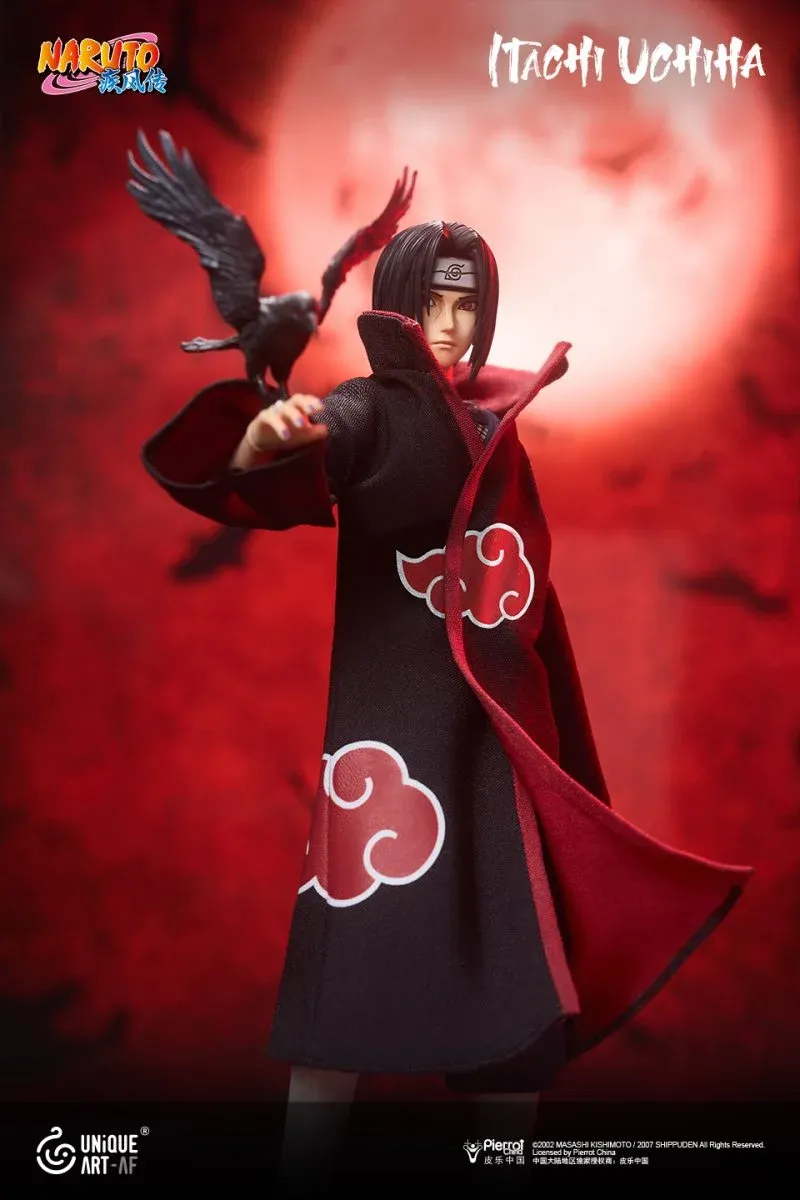 Pre order! UNiQUE ART Uchiha Itachi Naruto Shippuden 1/12 Action Figure Dual set Deluxe edition