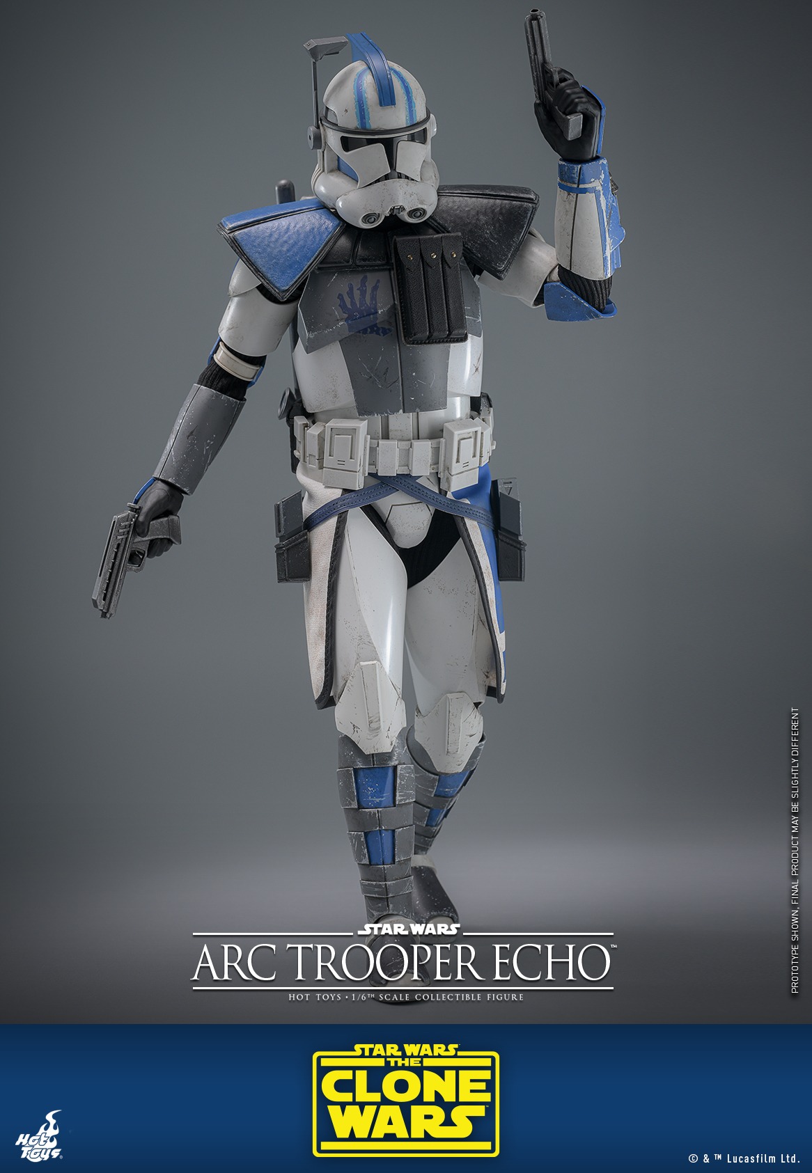 In stock! Hot Toys TMS133 The Clone Wars ARC Trooper Echo 1/6 Scale Figure