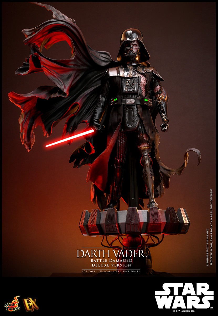 In stock! Hot Toys DX45B Darth Vader (Battle Damaged) Deluxe Version SPECIAL EDITION 1/6th scale