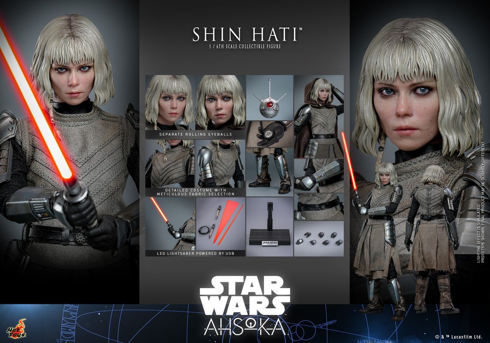 In Stock! Hot Toys TMS124 Shin Hati Star Wars: Ahsoka 1/6 Collectible Figure