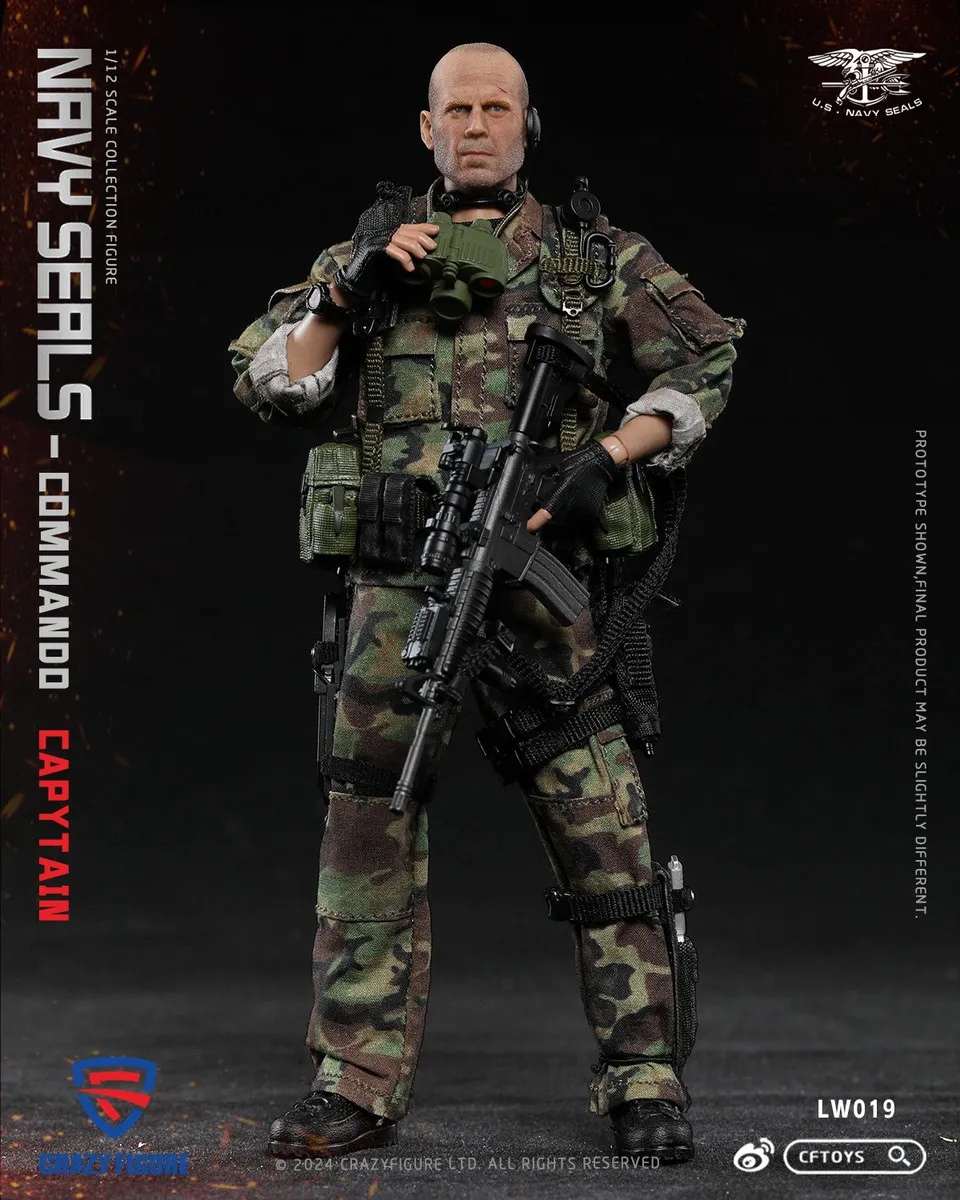 In stock! CRAZY FIGURE LW019 SEAL Special Assault Team Captain 1/12 action figure