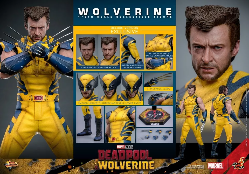 In stock! Hot Toys MMS754 DX 1/6 Wolverine Deadpool Movie Figure Deluxe