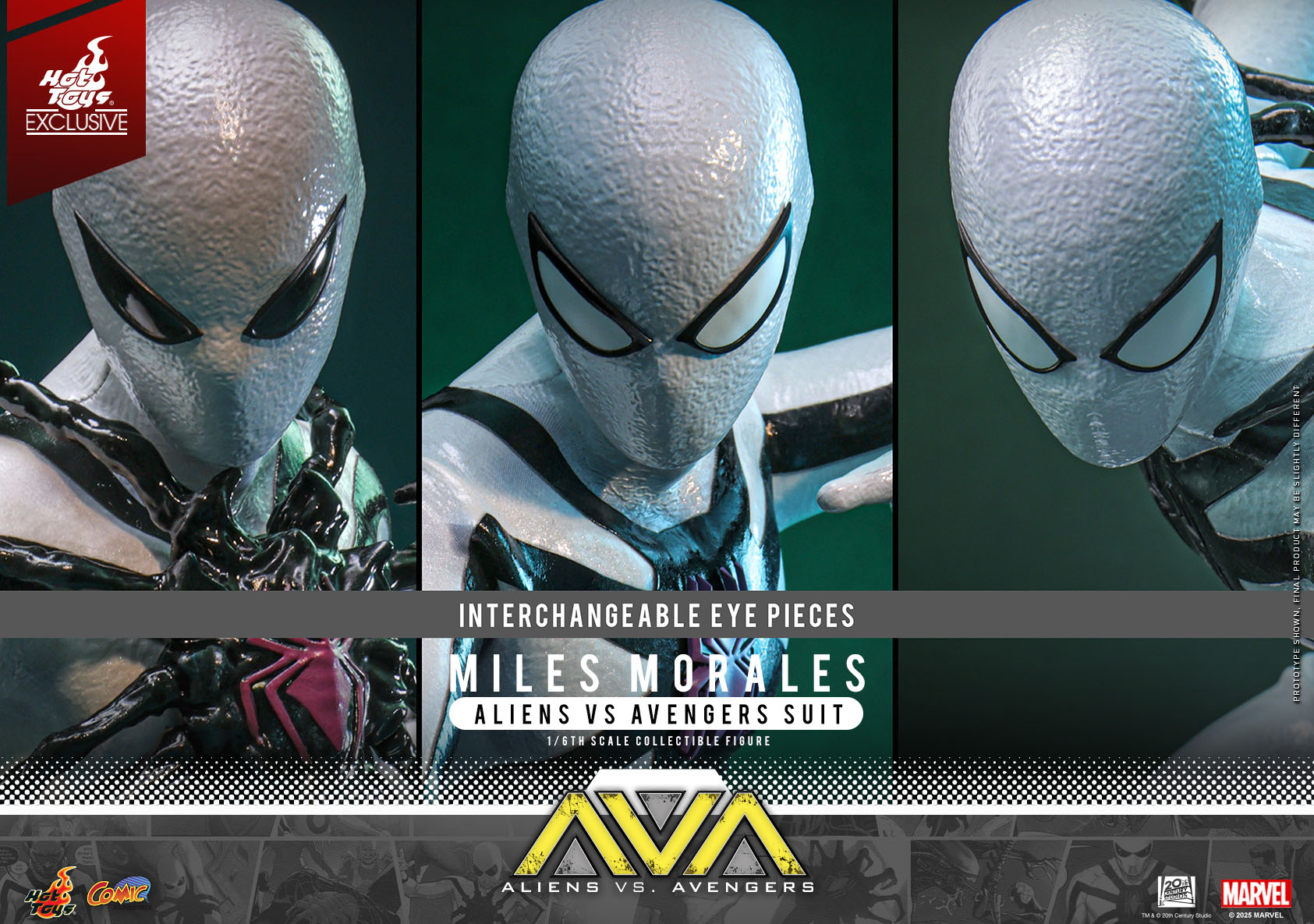 In stock! Hot Toys CMS027 Aliens Vs. Avengers 1/6th scale Miles Morales (Aliens Vs. Avengers Suit) Collectible Figure [Hot Toys Exclusive]