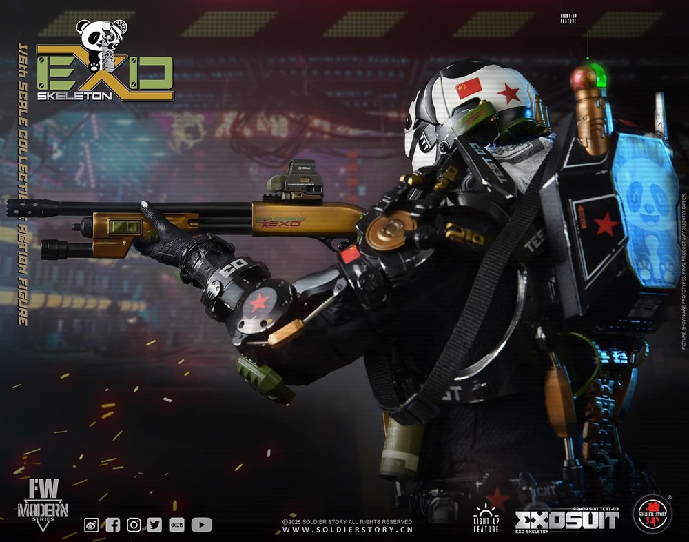 Pre Order! SOLDIER STORY SS141 1/6 EXO-Skeleton Armor Suit Test -03 “Panda Division” Standard