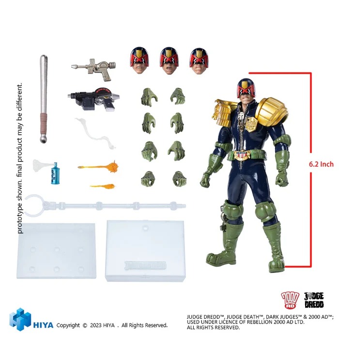 In stock! HIYA TOYS ESJ0053 Judge Dredd 1/12 Action Figure