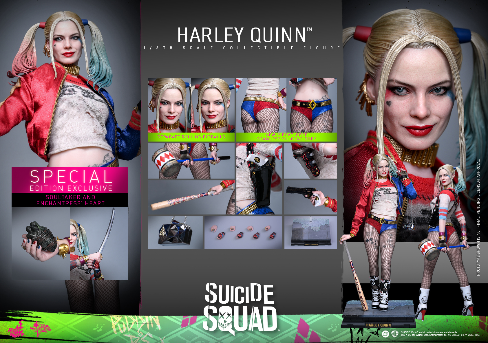 Pre order! Hot Toys MMS841 Harley Quinn Suicide Squad (Sculpted edition) Collectibles 1/6 Scale Action Figure