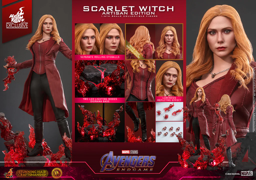 In Stock! Hot Toys DX36AE Avengers Endgame Scarlet Witch 1/6th Scale Collectible Figure (Artisan Edition)