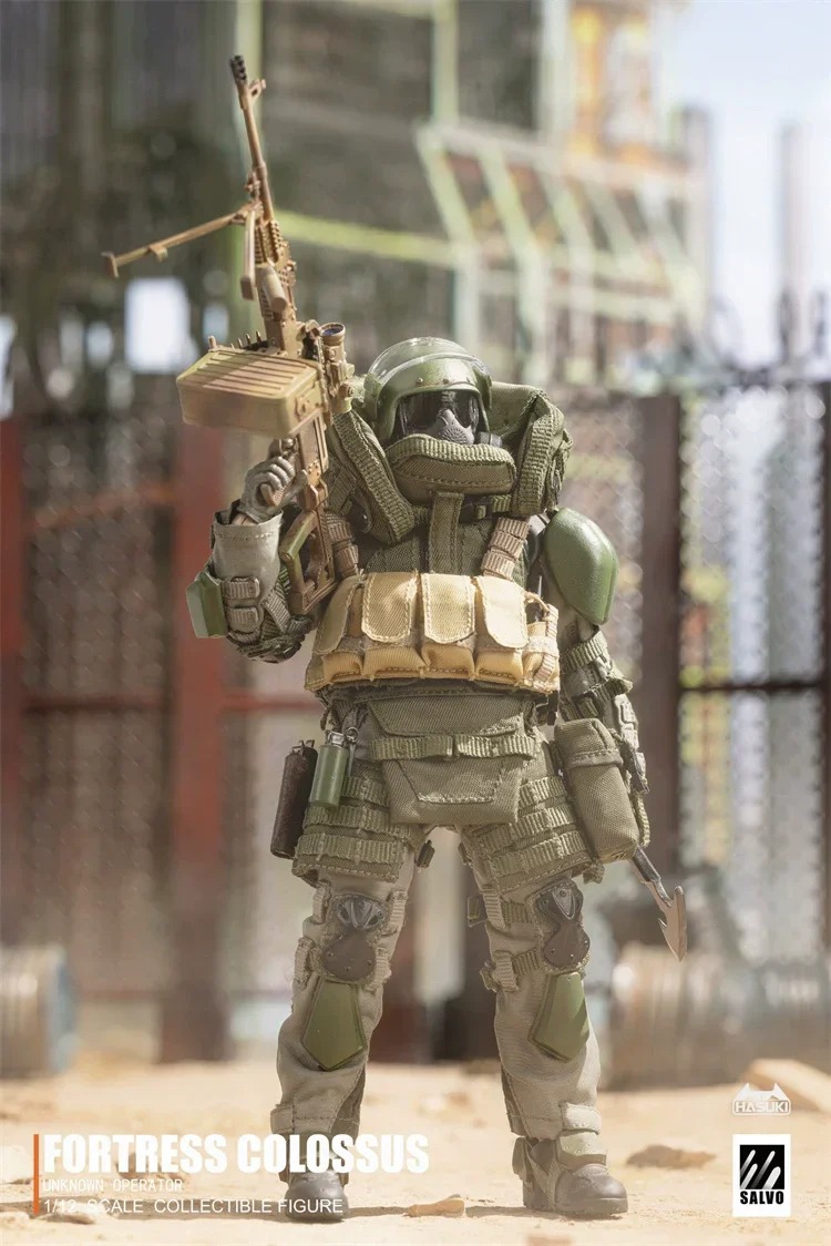 In stock! Hasuki SA02 Black Ops NO.2 Fortress Colossus 1/12 Action Figure