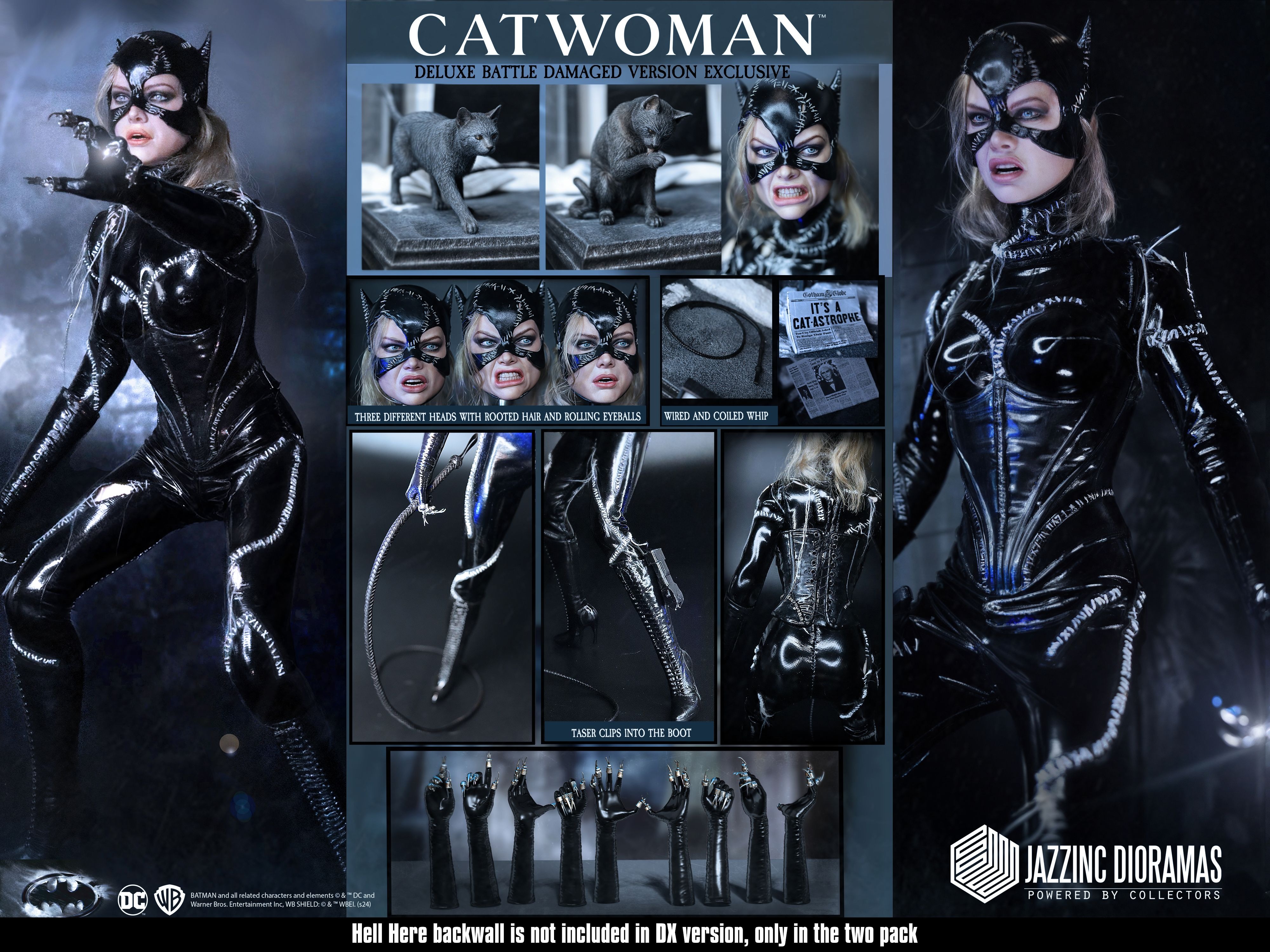 Pre-Order! Jazzinc 1/6 Batman Returns - Catwoman Figure ((Deluxe Battle Damage)