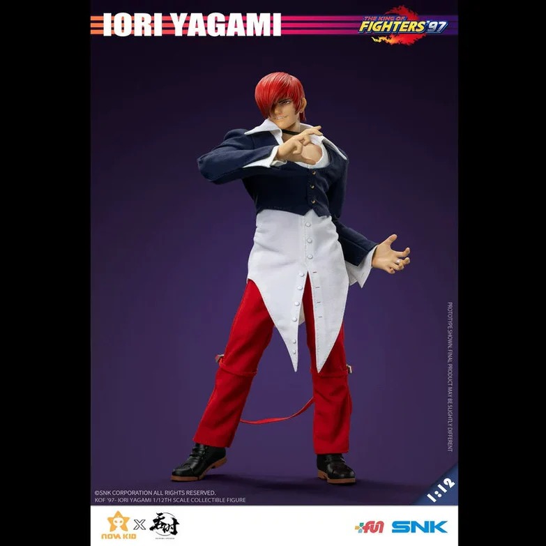 In stock! TUNSHI STUDIO TS-XXZ-008 KOF '97 IORI YAGAMI 1/12 Action Figure