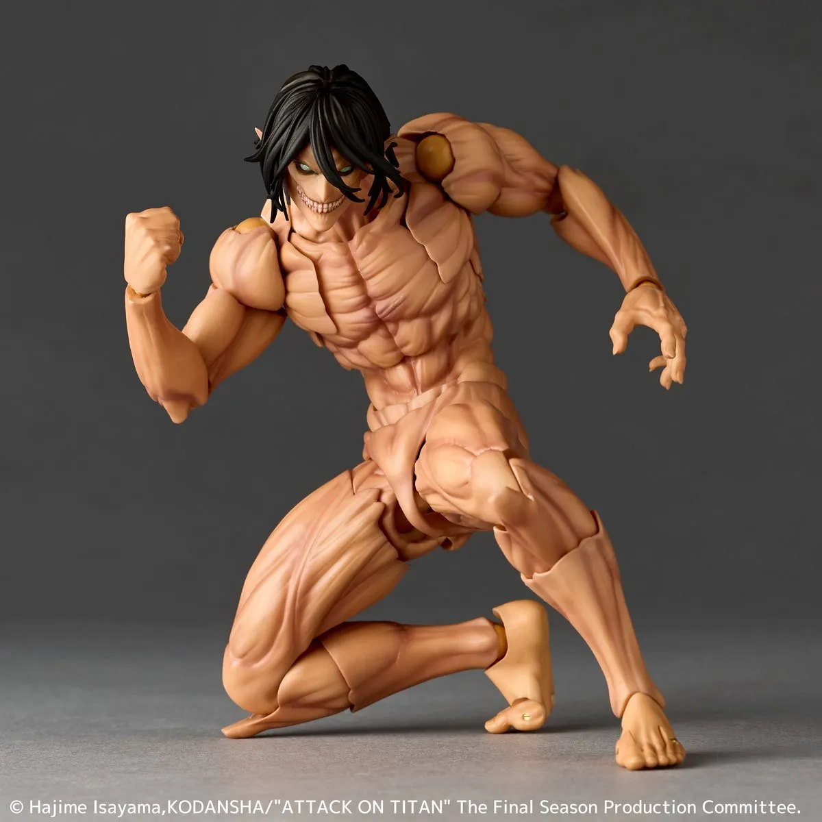 In stock! Attack on Titan Eren Yeager Titan Revoltech Amazing Yamaguchi Action Figure