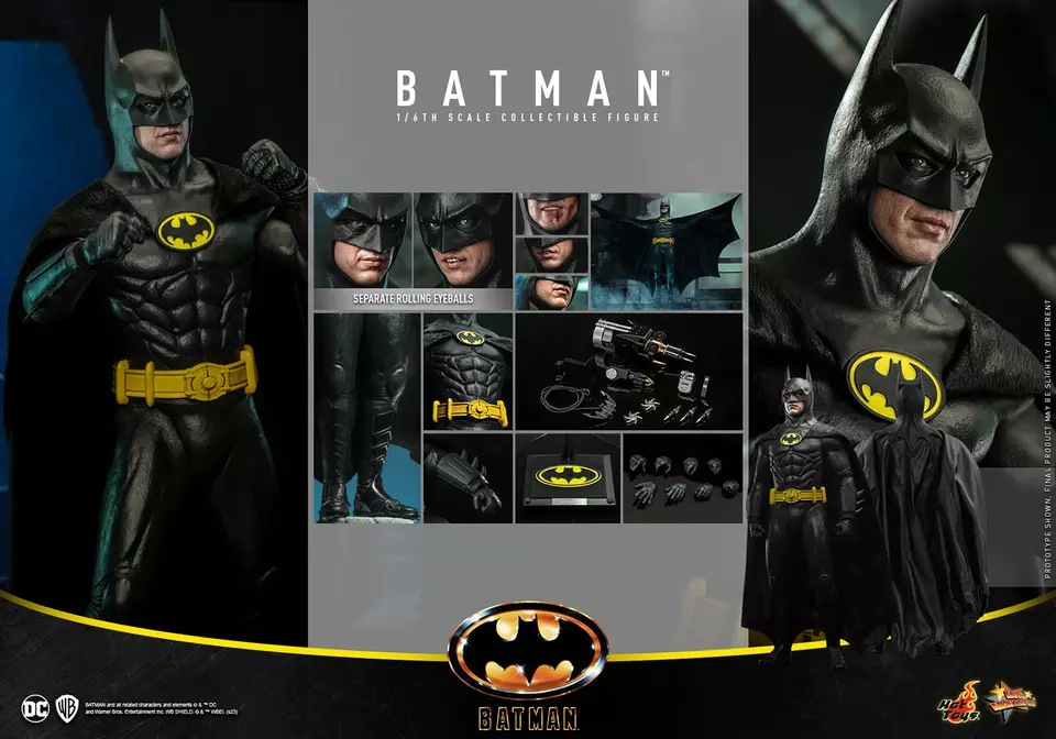 Hot Toys MMS692 BATMAN (1989) 1/6 BATMAN Action Figure