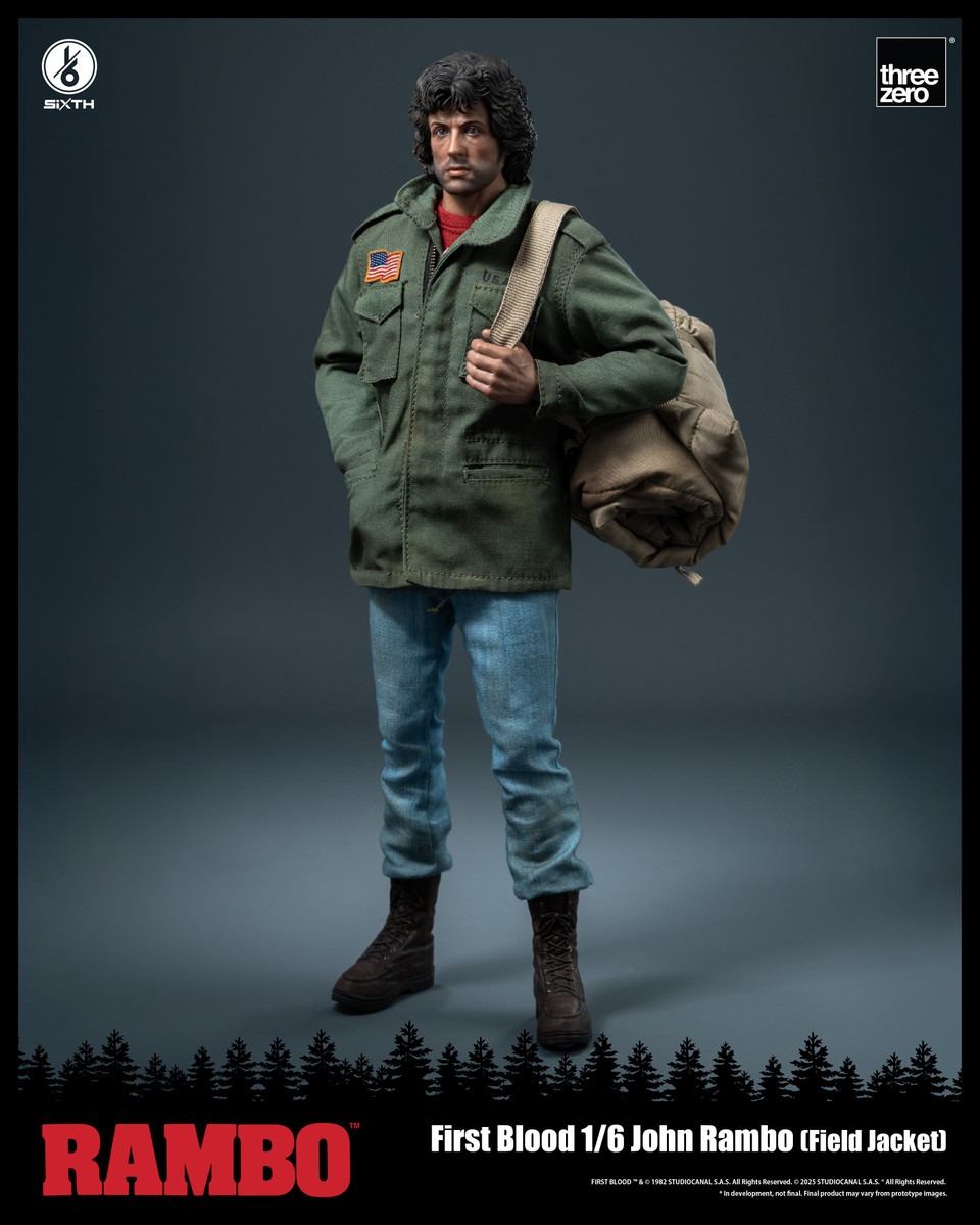 Pre order! Threezero Rambo: First Blood - 1/6 John Rambo (Field Jacket) 3Z0553