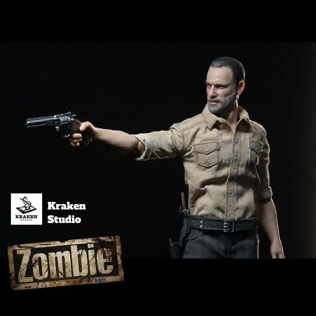 In stock! Kraken Studio Rick Zombie Killer The walking dead 1/12 Action Figure