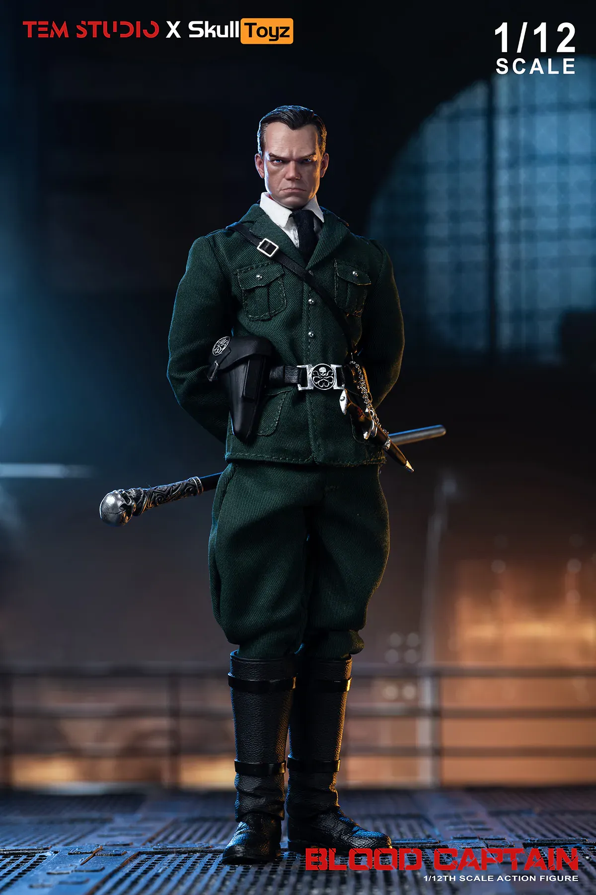 Pre order! TEM STUDIO x Skull Toyz TEMS007B Blood Captain Black uniform Ver. Action Figure 