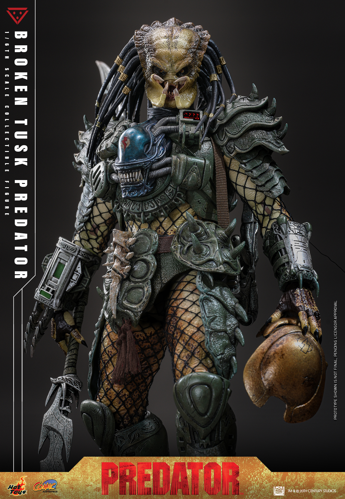 Pre order! Hot Toys CMS029B Predator 1/6 scale Broken Tusk Predator Collectible Figure