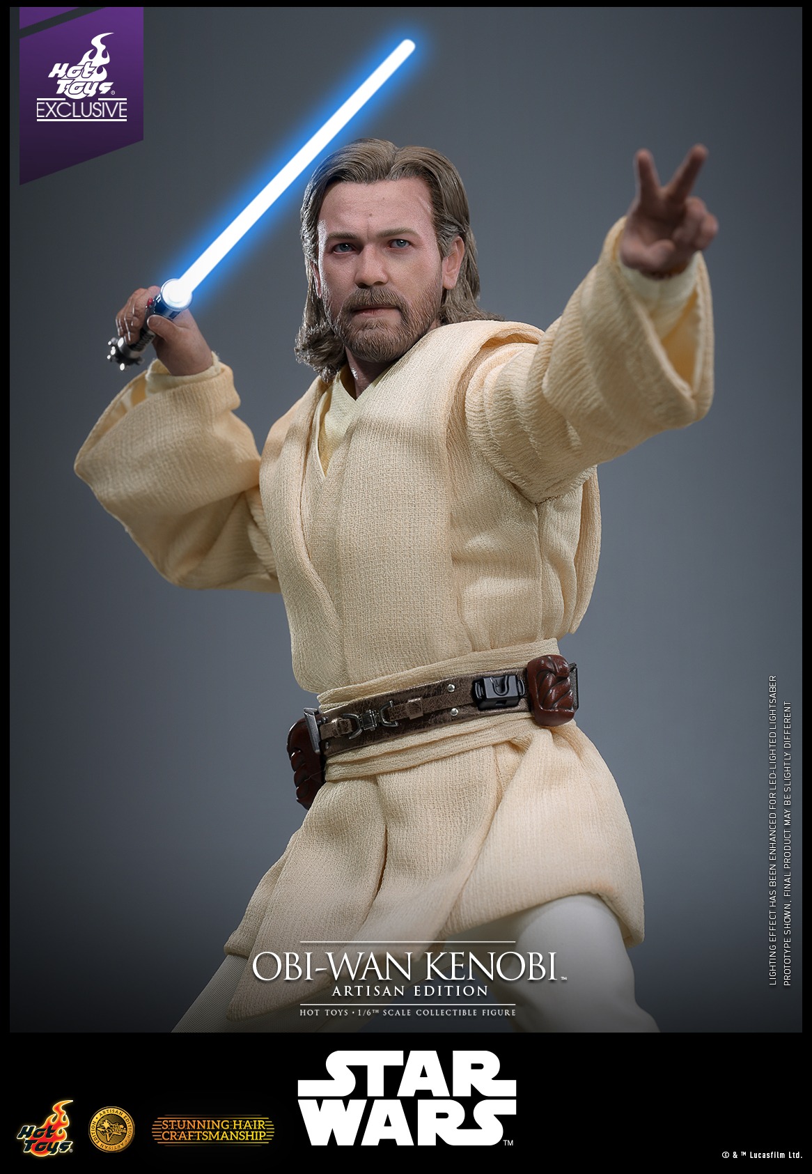 Pre Order! Hot Toys Attack of the Clones Obi-Wan Kenobi (Artisan Edition) (MMS809AE) 1/6 Scale Figure
