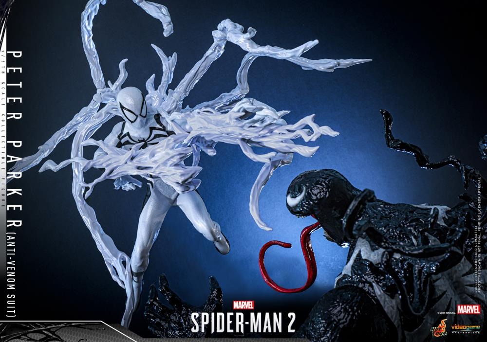 In stock! Hot Toys VGM69 Marvel Spider-Man 2 Spiderman 1/6 Peter Parker (Anti-Venom Suit) Figure