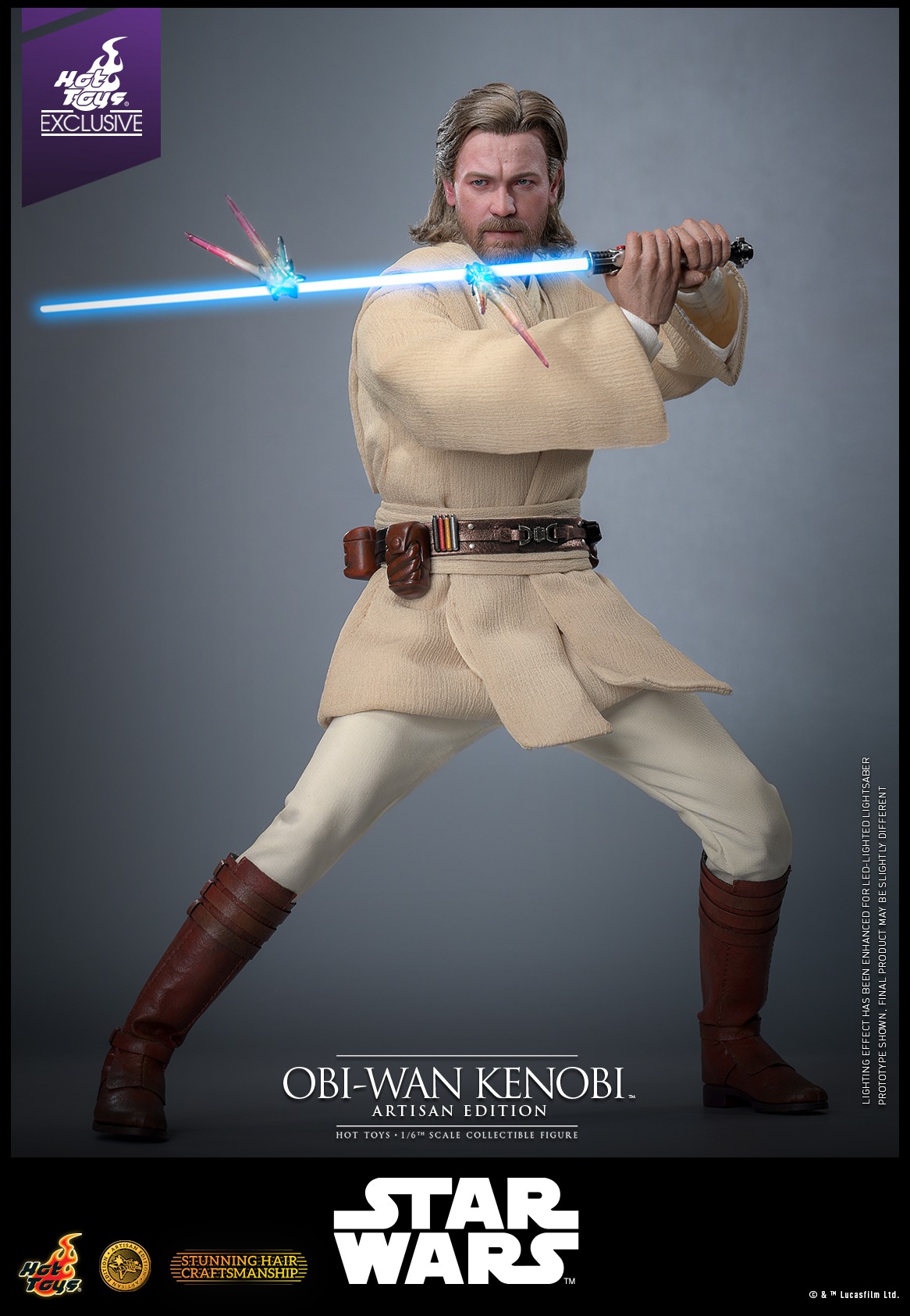 Pre Order! Hot Toys Attack of the Clones Obi-Wan Kenobi (Artisan Edition) (MMS809AE) 1/6 Scale Figure