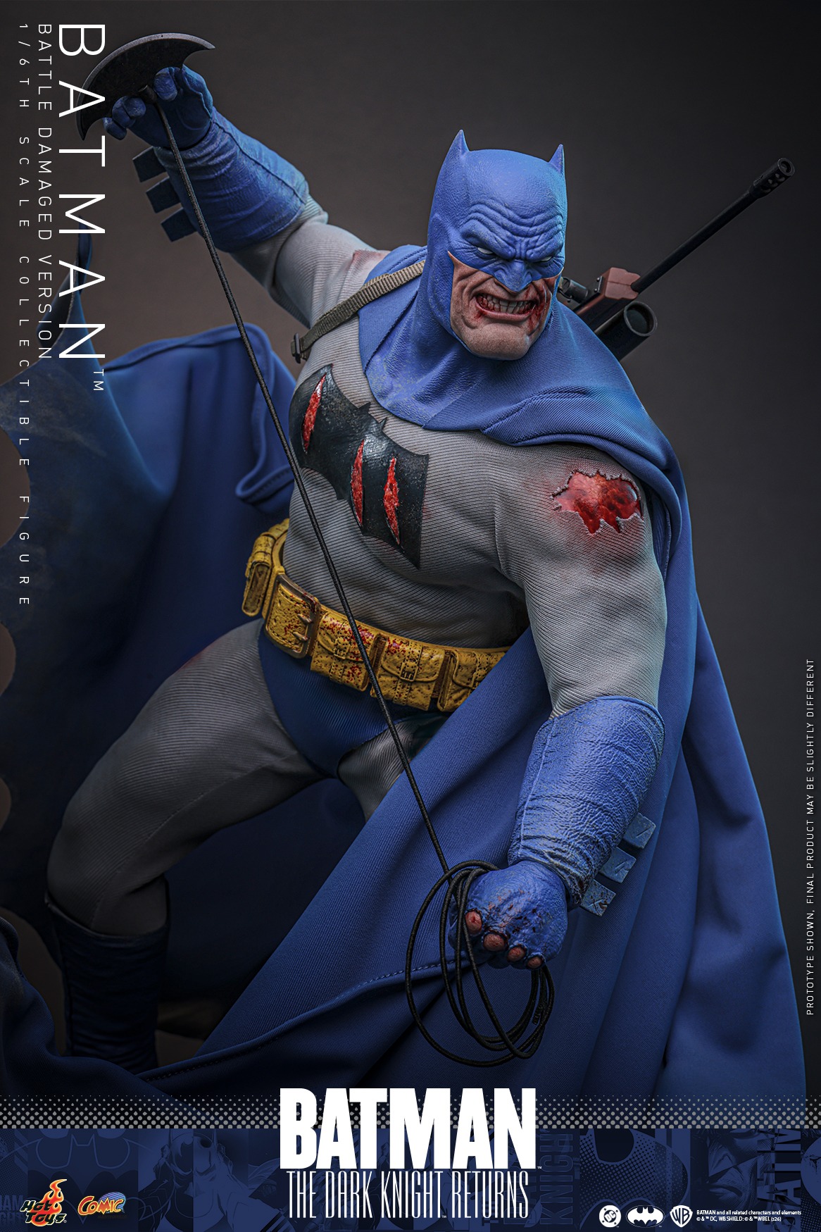Pre order! Hot Toys CMS031 The Dark Knight Returns Batman (Battle Damaged Version) 1/6 scale figure