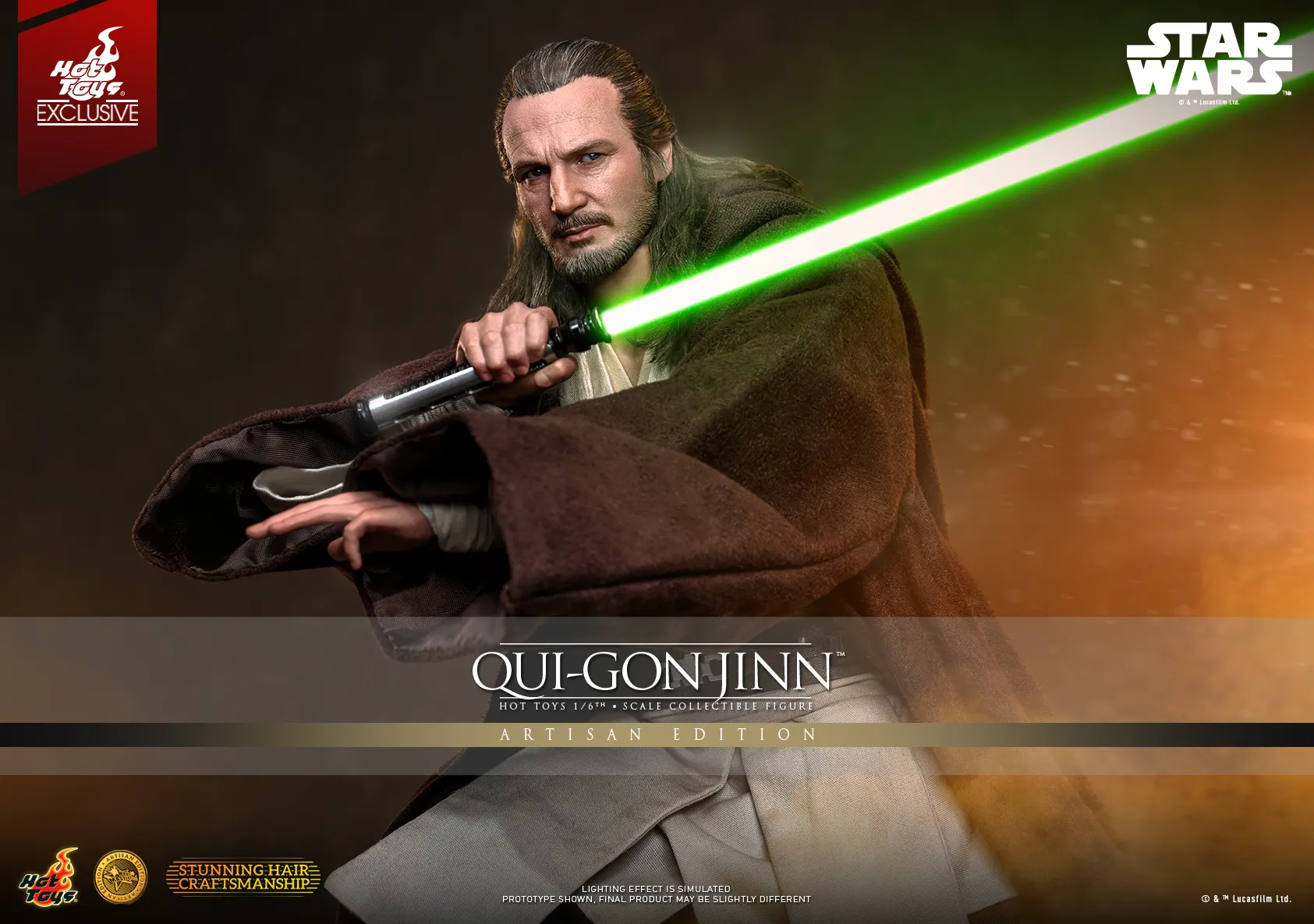 Pre order! Hot Toys MMS881AE Qui-Gon Jinn (Artisan Edition) Star Wars The Phantom Menace 1/6th Scale Collectible Figure