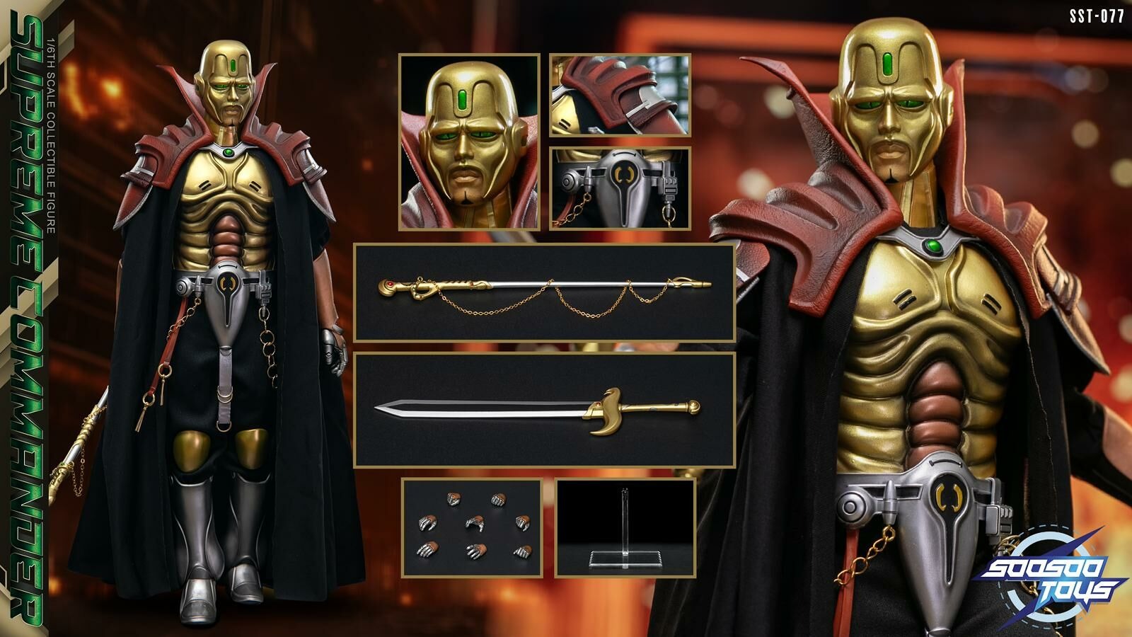 Pre order! Soosootoys sst077 1/6 Supreme Commander