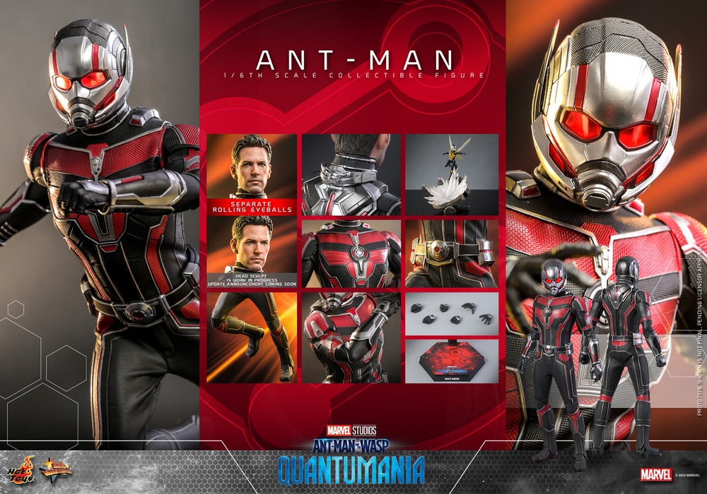 Hot Toys MMS690 Ant-Man and the Wasp: Quantumania 1/6 Ant-Man Figure