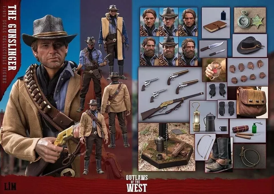 In Stock!! LimToys LIM008 Arthur Morgan Red Dead Redemption 2 Heads 1/6 Figure 