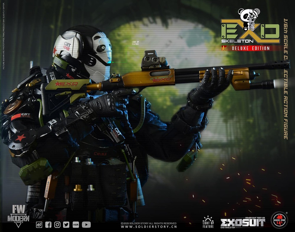 Pre Order! SOLDIER STORY SS142 1/6 EXO-Skeleton Armor Suit Test -03 “Panda Division” Deluxe Version