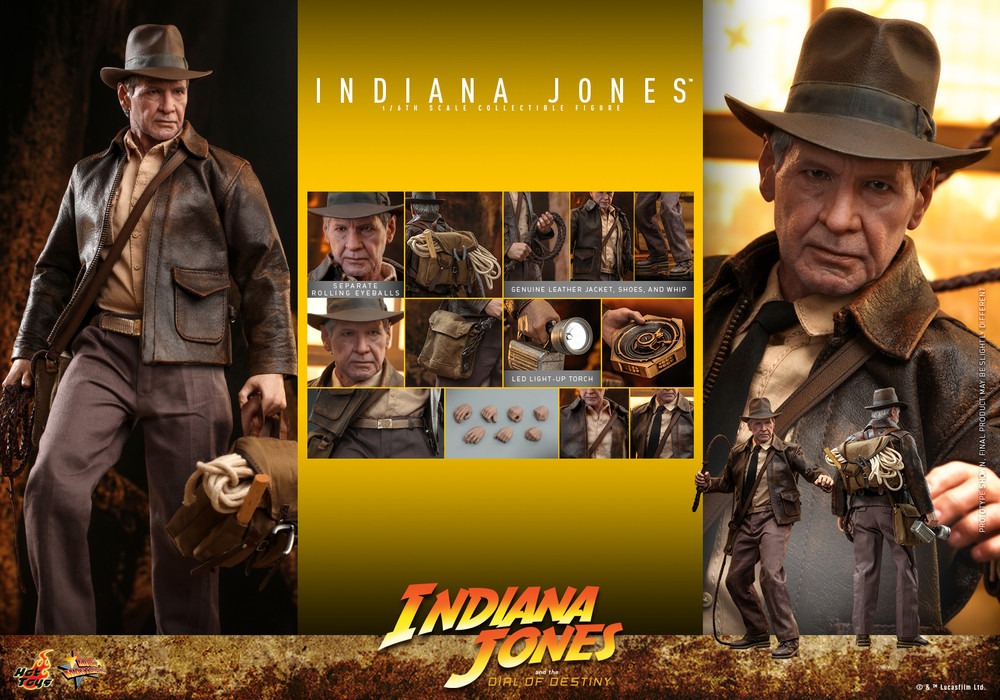 In Stock! Hot Toys MMS716 Indiana Jones and the Dial of Destiny 1/6th scale Indiana Jones Collectible Figure