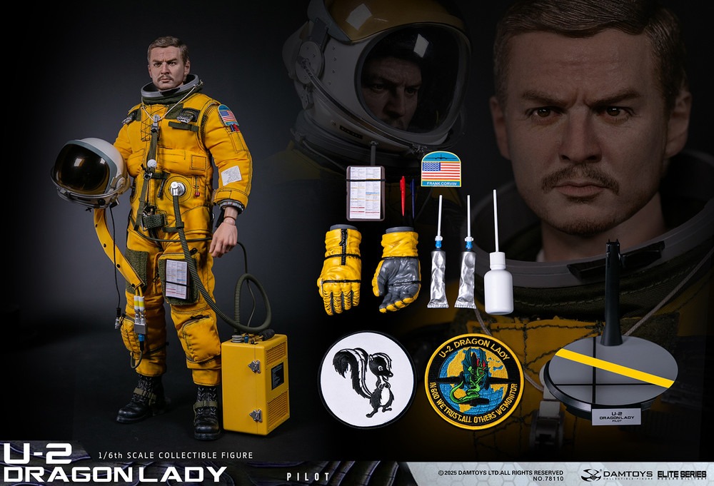 Pre Order! DAMTOYS 78110 1/6 U-2 DRAGON LADY PILOT FIGURE